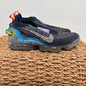 Nike Air VaporMax 2020 Flyknit Deep Royal Blue Multi-Color Mens 7 Sneakers Shoes